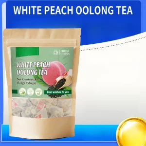 White Peach Oolong Tea 3.5gx25bags Natural Fruit Flavored Oolong Tea OEM Private Label Customizable Available