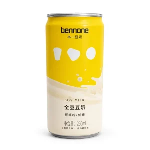 Whole Bean Soy Milk 250ml Low Purine Low Sugar OEM ODM Private Label Canned Plant Based Drink