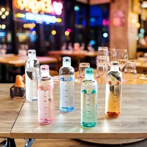 Wide Mouth Borosilicate Glass Water Bottle with Silicone Sleeve and Lid 350ml 500ml 750ml 1000ml 16oz 26oz 32oz
