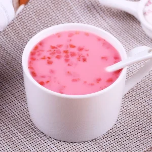 Wild Strawberry Milk Big Fruit Instant Milk Tea Powder Brewing Drink Freeze dried Pulp Granules 900g Mango Banana Yellow Peach