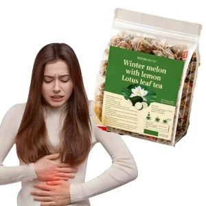 Winter Melon Lemon Lotus Leaf Organic Blended Tea Bags 100% Pure Natural Reduce Bloating Water Retention Support Digestion Daily