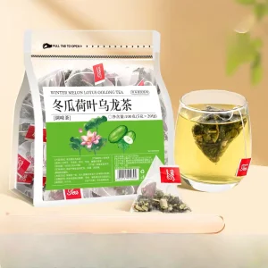 Winter Melon Lotus Leaf Oolong Tea Pyramid Tea Bags 5g*20pcs Natural Herbal Detox Slimming Tea OEM Private Label