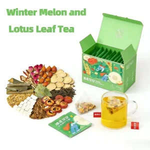 Winter Melon Lotus Leaf Tea No Additives Detox Tea for Slimming and Functional Food Applications