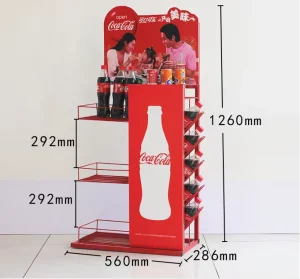 Wire Retail Beverage Cola Rack Display Rack