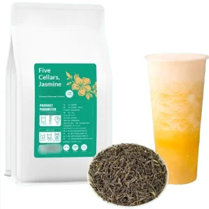 Wujiao Jasmine Green Tea Bulk Tea Has a Fresh Fragrance and a Long Aftertaste Special Base Tea for Milk Tea Shop