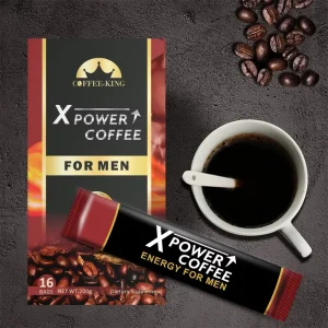 X Power Coffee Men Power Tongkat Ali Instant X Power Coffee Maca Black Coffee for Man Libido