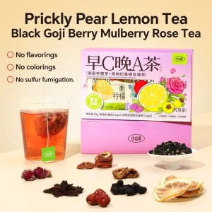 XiaoShanLong Morning C Evening a Herbal Tea Black Wolfberry Mulberry Rose Tea Office Tea Bag Drink