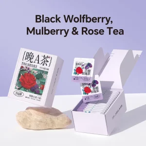 XiaoShanLong Morning C Evening a Tea Black Wolfberry Mulberry Rose Cili Lemon Health Tea Bag Box Pack Tea Bags