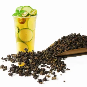 YUNQI Slimming Health Tea-flavored Milk Tea Natural Fermentation Oolong Tea Compressed Tea 500g in Bag