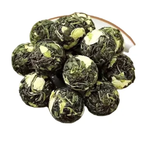 Yunnan Hand Rolled Jasmine Green Tea Balls 1kg Bulk Natural Fragrant Jasmine Tea Flower Scented Tea