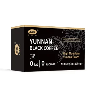 Yunnan Instant Black Coffee Powder Sugar Free Fat Free High Mountain Arabica Coffee Beans Source Factory Deep Roasting Weak Acid
