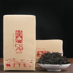 Yunnan black tea Yunnan Fengqing black tea Fengqing classic 58 tea 180g boxed