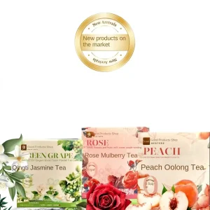 Zhejiang Combination Scented Flower Fruit Tea Collection Green Jasmine Peach Oolong Normal Temperature Storage 6 Packet Box