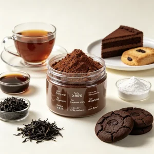 Zhentonghong Food Versatile Instant Black Tea Powder for Bottled Drinks Tea Infused 1kg 30% Polyphenols Vacuum Packed